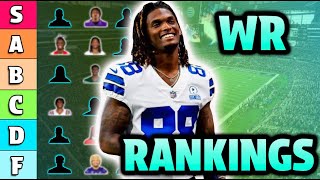 UPDATED Wide Receiver Dynasty Rankings amp Tiers With RookiesPost Free Agency [upl. by Reiser488]