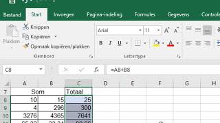 Berekeningen maken in Excel [upl. by Jacobo]