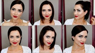 8 PEINADOS FÁCILES PARA CABELLO CORTO [upl. by Cherish744]