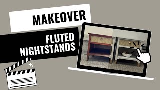 Fluted nightstand makeover featuring products used [upl. by Cordelia428]