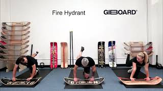 Fire Hydrant Exercise Demonstration on a GiBoard Balance Board [upl. by East]