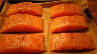 Awesome Salmon Filet Oven Broiled in 7 Minutes [upl. by Sigler]