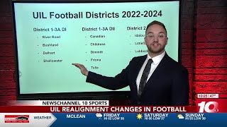 VIDEO UIL high school sports realignment for 202425 amp 202526 school years finalized [upl. by Nivrae]