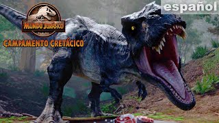 Desatando una batalla T REX  JURASSIC WORLD CAMPAMENTO CRETÁCICO  Netflix [upl. by Jat]