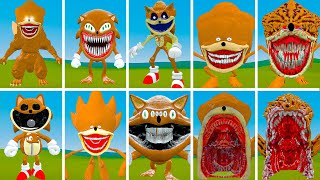 EVOLUTION OF ALL NEW BROWN SONIC SMILING CRITTERS POPPY PLAYTIME CHAPTER 3 In Garrys Mod [upl. by Brawley]