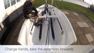 Tack Centre Main  RYA Training  Learn to Sail  Dinghy Sailing Techniques [upl. by Nahn466]