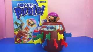 Pop Up Pirate Kinderspiel  Piratenspiel mit Spannung Tomy Unboxing und Demo  deutsch [upl. by Wylie]