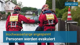 Die Hochwasserlage💦 bleibt weiter angespannt [upl. by Anide]