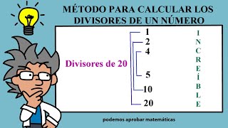 DIVISORES DE UN NÚMERO [upl. by Mcfadden559]