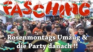 Rosenmontags Faschings Party in Rheinstetten Neuburgweier  GinoWildTV UNTERWEGS [upl. by Bohs]