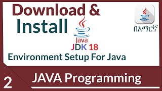 Java environment setup  download and install JDK 18 Java tutorials for beginner [upl. by Nauqe]