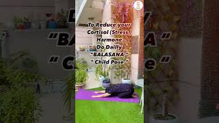 Morning Yoga How to Do  Balasana Yoga  Childs Pose  Sensationz Dance And Music shorts [upl. by Name917]