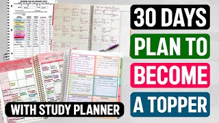 30 DAY PLAN TO STUDY FOR EXAMS RIGHT way to study for exams [upl. by Dwaine391]