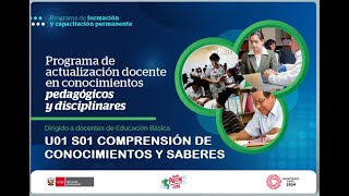 CURSO CONOCIMIENTOS PEDAGÓGICOS Y DISCIPLINARES PARA LA PRÁCTICA DOCENTE SEC AIP  COMPRENSIÓN [upl. by Nayb265]