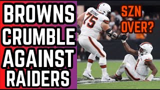 BROWNS FAN RANTS ABOUT PATHETIC LOSS TO RAIDERS [upl. by Mharg]