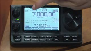 ICOM IC 7100 Hamradio Base Settings [upl. by Doralyn916]