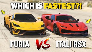 GTA 5 ONLINE  ITALI RSX VS FURIA WHICH IS FASTEST [upl. by Hsan]