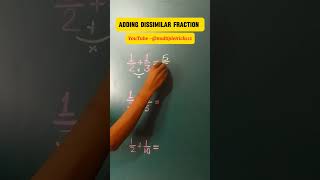 Adding Dissimilar Fraction maths multiply fraction mathstricks multipletricks [upl. by Cirad]