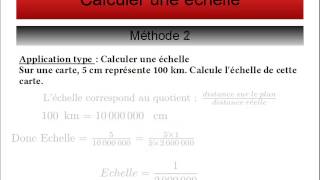 Calcul déchelle [upl. by Eipper185]