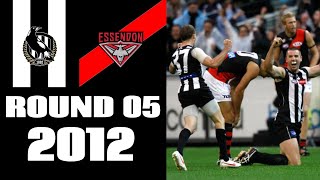 Collingwood VS Essendon  Round 5 ANZAC Match 2012  Match Highlights [upl. by Uird]