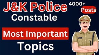 Most Important Topic  JampK Police Constable Recruitment 2024  JKP constable classes [upl. by Yleek431]