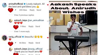 Aakash Speaks About Music Director Anirudh Wishes  OTS Audition anirudh mannilintha onthestreet [upl. by Nika595]