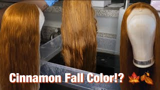 From 613 Hair to Cinnamon Water Color Method  Ft MegaLookHair [upl. by Yenrab749]