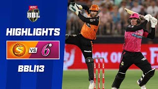 Perth Scorchers v Sydney Sixers  BBL13 [upl. by Orelu]