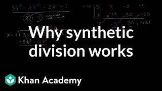 Why synthetic division works  Polynomial and rational functions  Algebra II  Khan Academy [upl. by Jock]