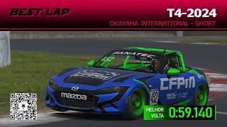 Best Lap  059140  Okayama International Circuit  Short  iRacing Global Mazda MX5 Cup [upl. by Thane15]