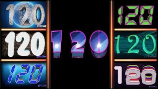 Countdown Numbers from 120 countdown timers with numbers from 120 to 1 or 0 Voice and sound effects [upl. by Inilam650]