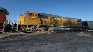 BNSF 6134 Lead’s The CBAMMIC053A Through Crews CO With H2 MAC Unit 1052024 [upl. by Schlicher]