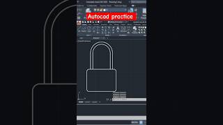 Autocad practice drawing  Cad by Ankit  autocad mechanical autocad autocad2d [upl. by Essirehc]