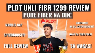 PLDT UNLI FIBR PLAN 1299 25 MBPS REVIEW  OKAY NGA BA SI PLDT [upl. by Pickar]