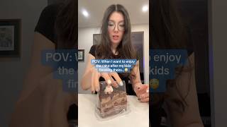 When I want to enjoy the cake after my kids finishing theirs🤪 funnyvideo comedy relatable lol [upl. by Ardnael]