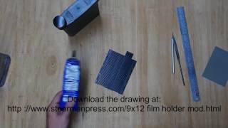 9x12 film in the SP445 how to modify the film holder [upl. by Ardnoed]