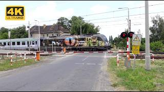 RAILROAD CROSSING  KRZEPÓW PL ★ 4K ★ [upl. by Ajroj]