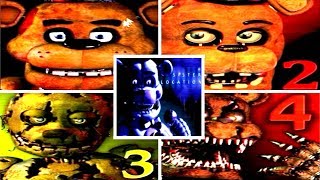 ALL FNAF 1 2 3 4 SL in one GAME  Five Nights at Freddys 15 MIX [upl. by Anu]