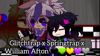 Glitchtrap x Springtrap x William Afton 🖤💚💛💜🩶 [upl. by Gearard]