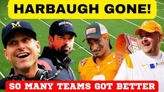 HARBAUGH GONE TENNESSEE FOOTBALL OHIO STATE FOOTBALL VOLS FOOTBALL MICHIGAN FOOTBALL [upl. by Aikahc]