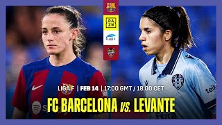 Barcelona vs Levante  Liga F 202324 Matchday 14 Full Match [upl. by Banebrudge769]