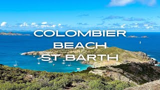 Most beautiful beach in the Caribbean  ColombierSt Barths  4k trek [upl. by Wettam381]