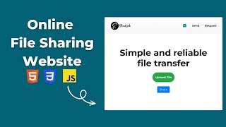 How to Create Online File Sharing Website in JavaScript [upl. by Ayrb]