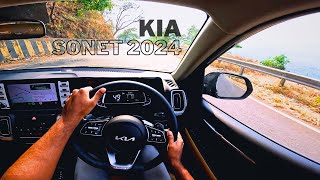 POV Drive On Hills  2024 KIA SONET HTX FACELIFT TURBO DCT  Kerala [upl. by Okimuk243]