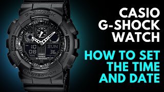 How to set the Time and Date on a Casio G Shock [upl. by Corell]