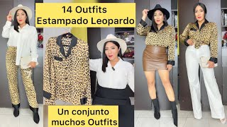 14 Outfits Estampado en tendencia Leopardo ✅ un conjunto 14 Looks ￼ [upl. by Atnicaj]