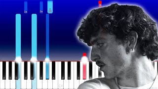 Benson Boone  Pretty Slowly Piano Tutorial [upl. by Lowrance845]