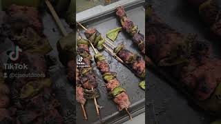 venison skewers for dinner deermeatfordinner [upl. by Morganica]