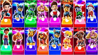 PAW Patrol Ryder vs Chase vs Marshall vs Skye vs Zuma vs Rocky vs Liberty  Tiles Hop EDM Rush [upl. by Nnyliram]