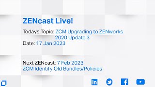 ZENcast Live ZCM 2020 Update 3 Upgrade [upl. by Meakem]